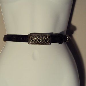 Brighton Belt. Alligator print.